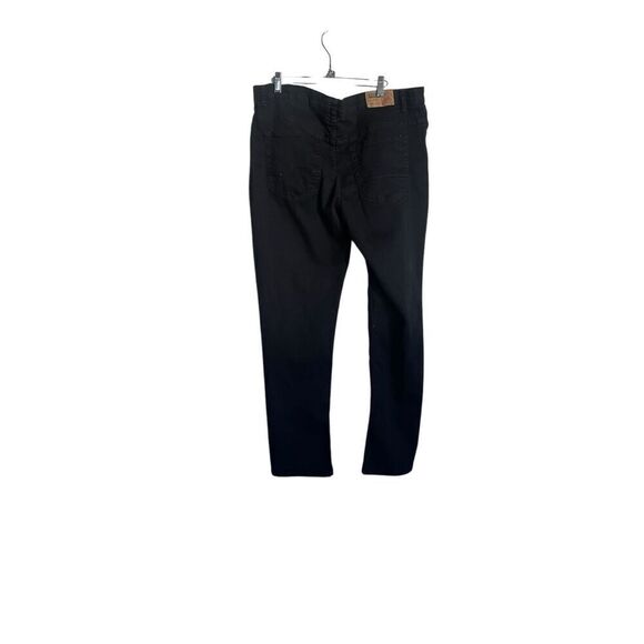 Rugby Mens Black Mid-Rise Full Length Five Pocket Style Slim Jeans Size 38x32 - Picture 2 of 7